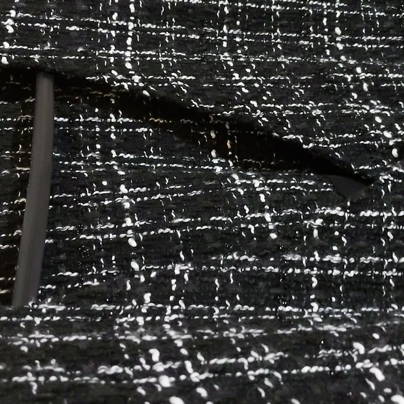 Joe Fresh| NWT Black and White Tweed Plaid Sleeveless Mnii Dress - Picture 6 of 16